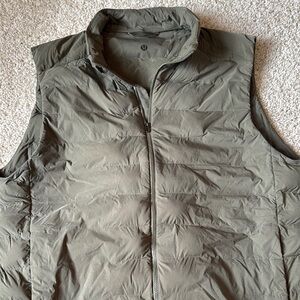Men's Olive Green Quilted Vest